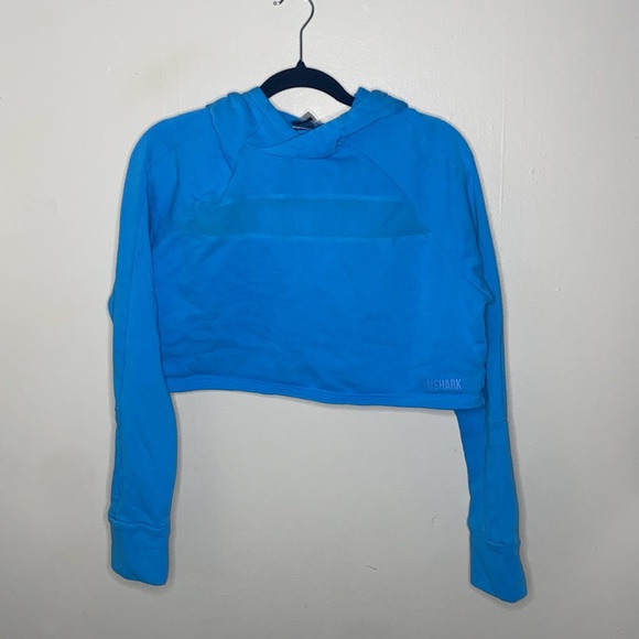 Gymshark Tops - 🌷Cropped royal blue Gymshark hoodie!